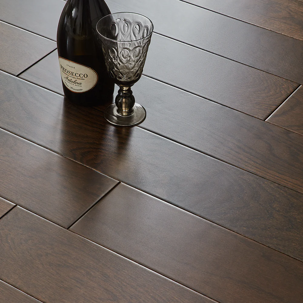 Geneva 14mm Lacquered Engineered Wood Flooring - Espresso Oak - Image 3