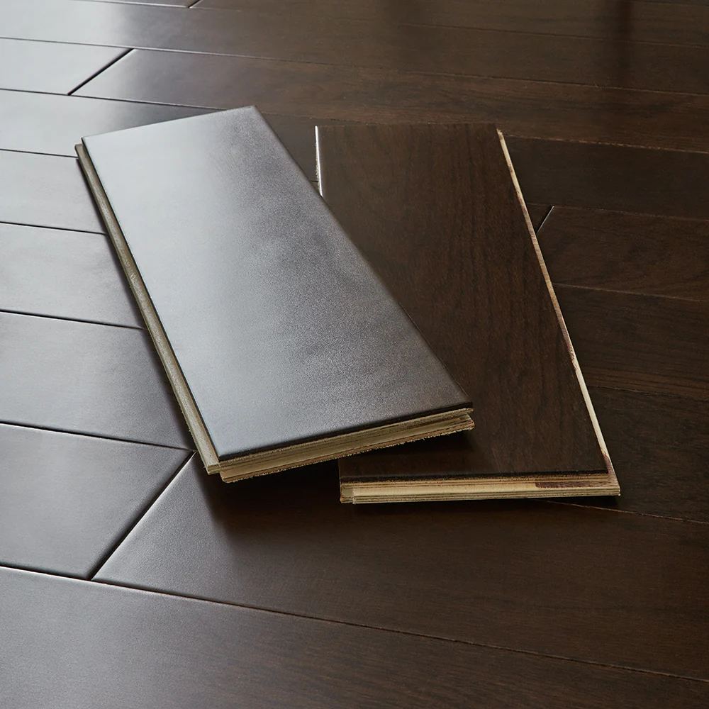 Geneva 14mm Lacquered Engineered Wood Flooring - Espresso Oak - Image 4