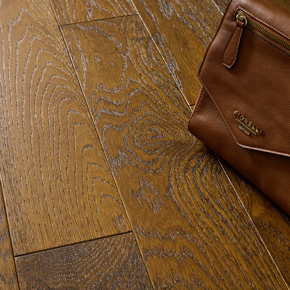Geneva 14mm Oiled Engineered Wood Flooring - Authentic Dark Oak - Image 3