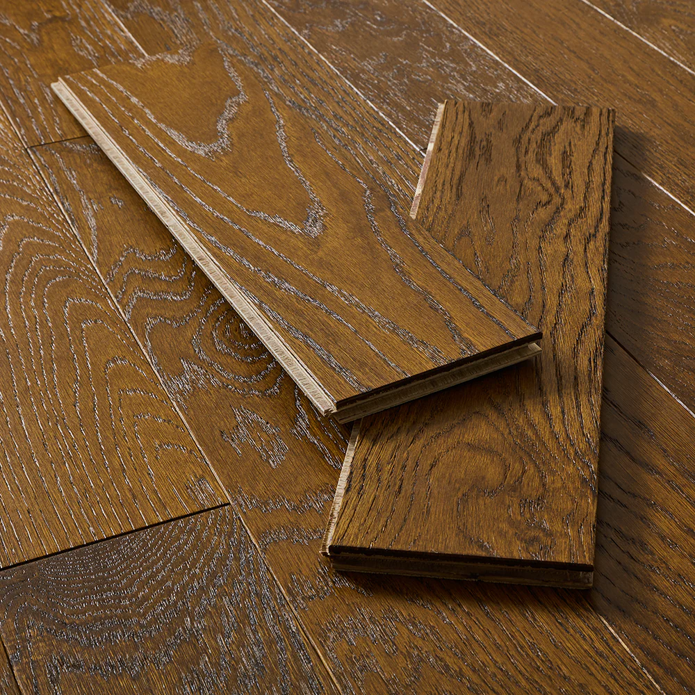 Geneva 14mm Oiled Engineered Wood Flooring - Authentic Dark Oak - Image 4