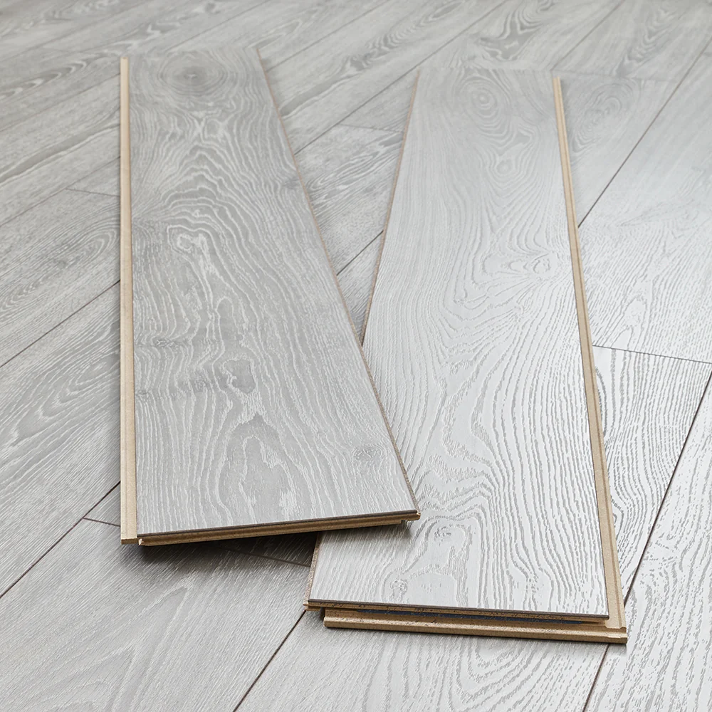 Kronotex Coniston 12mm Laminate Flooring - Grey Timeless Oak - Image 4