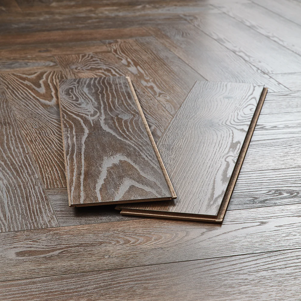 Kronotex Grasmere Herringbone 8mm Laminate Flooring - Espresso Oak - Image 4