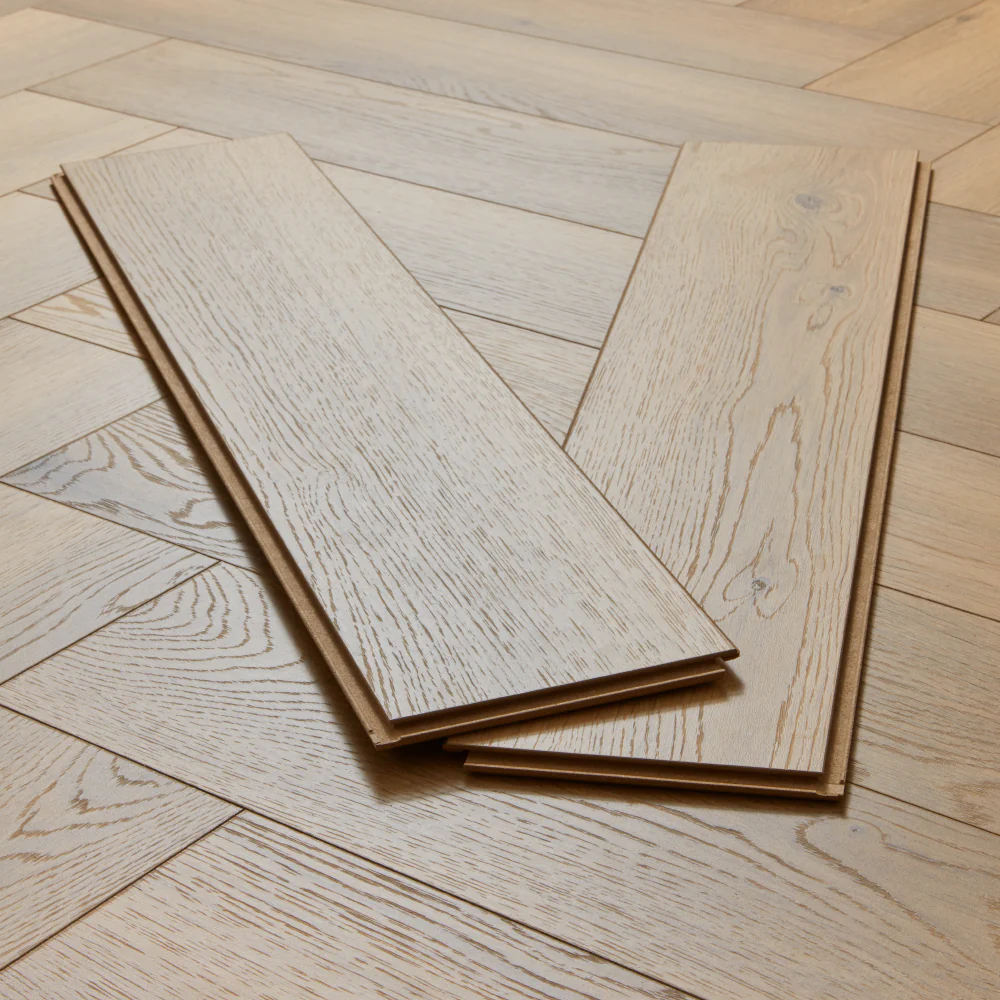 Kronotex Grasmere Herringbone 8mm Laminate Flooring - Natural Oak - Image 4