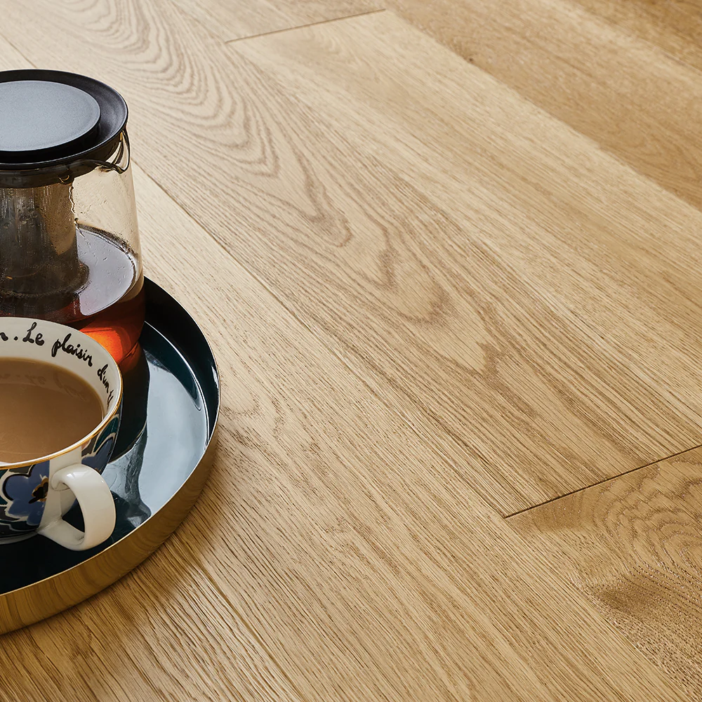 Malaren 14mm Lacquered Engineered Wood Flooring -Bright Oak - Image 4