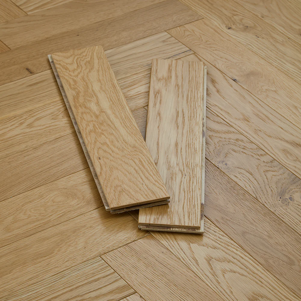 Nordic Herringbone 12mm Engineered Wood Flooring -  Brushed Lacquer - Image 4