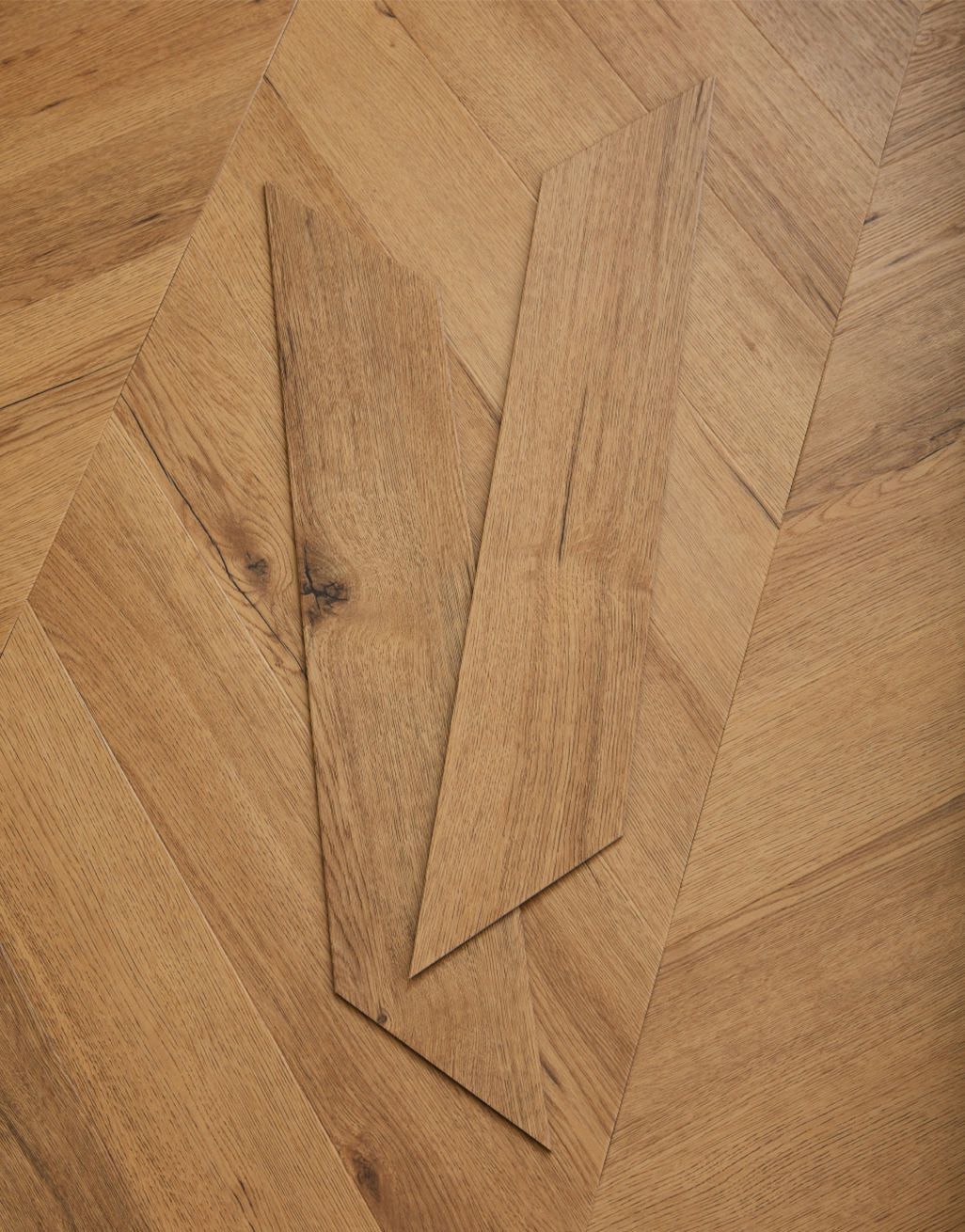 Asenso Signature Chevron - Natural Honey Oak - Image 3