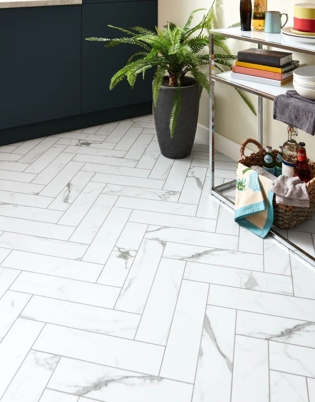 Asenso Signature Herringbone - Frosted Marble - Image 3