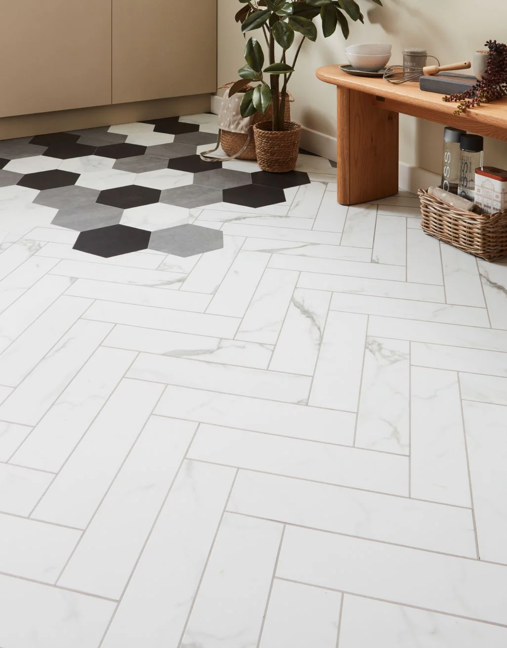 Asenso Signature Herringbone - Frosted Marble - Image 5