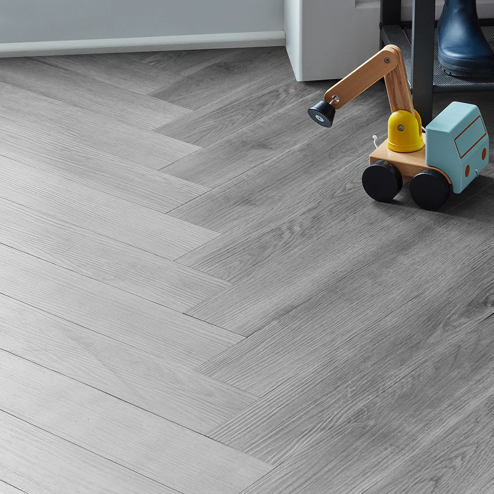 Rannerdale LVT Herringbone Flooring - Millenium Oak - Image 2