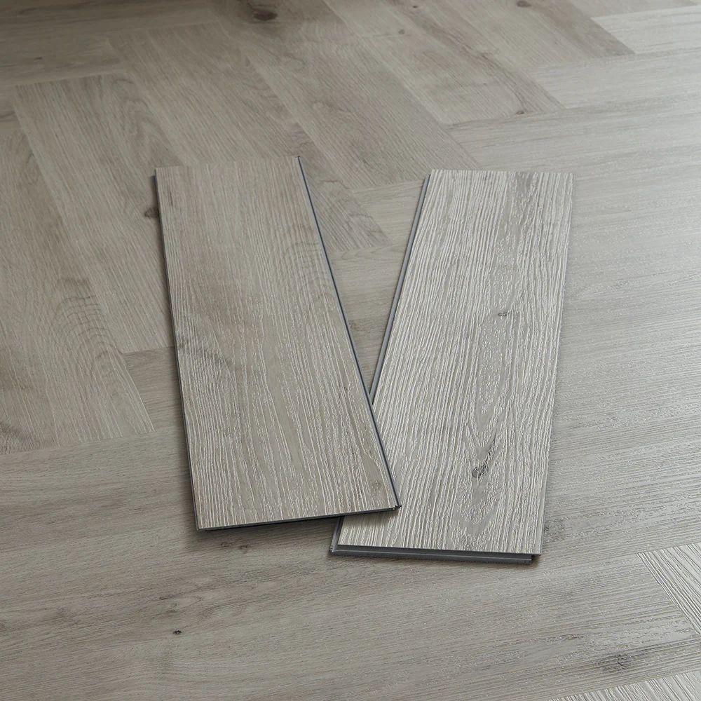 Scafell 5.2mm SPC Herringbone Flooring - Pewter Light Oak - Image 4
